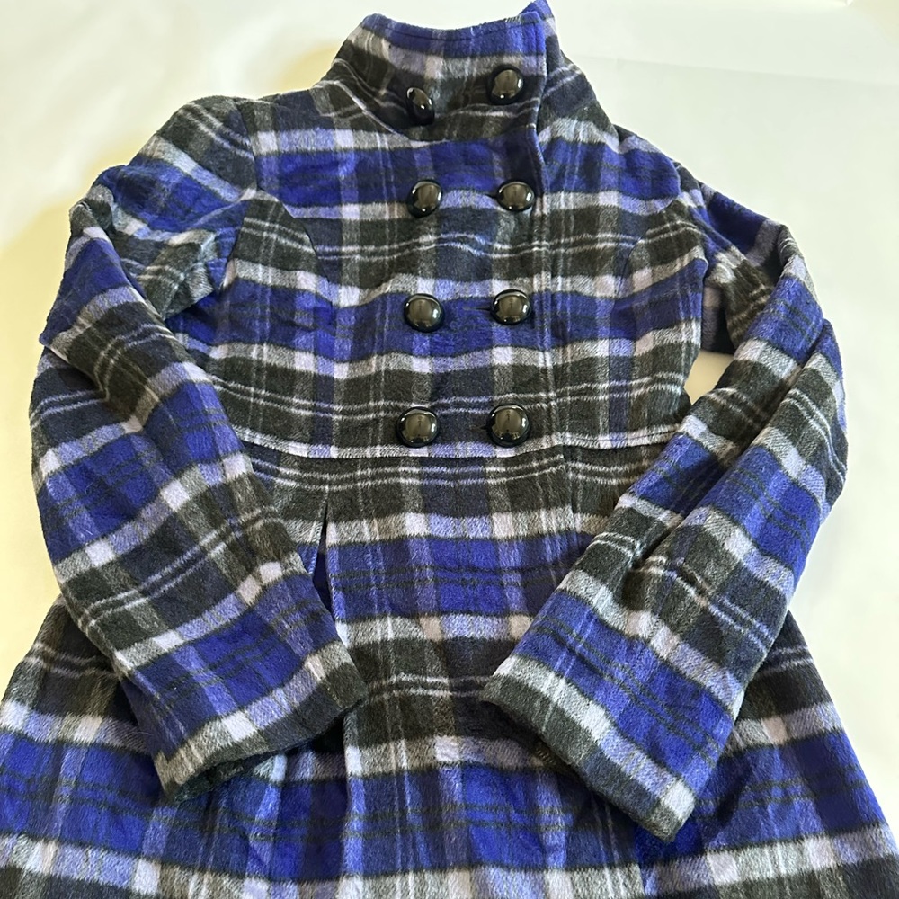 COPY - Mac and Jac Blue Plaid Jacket Size XS